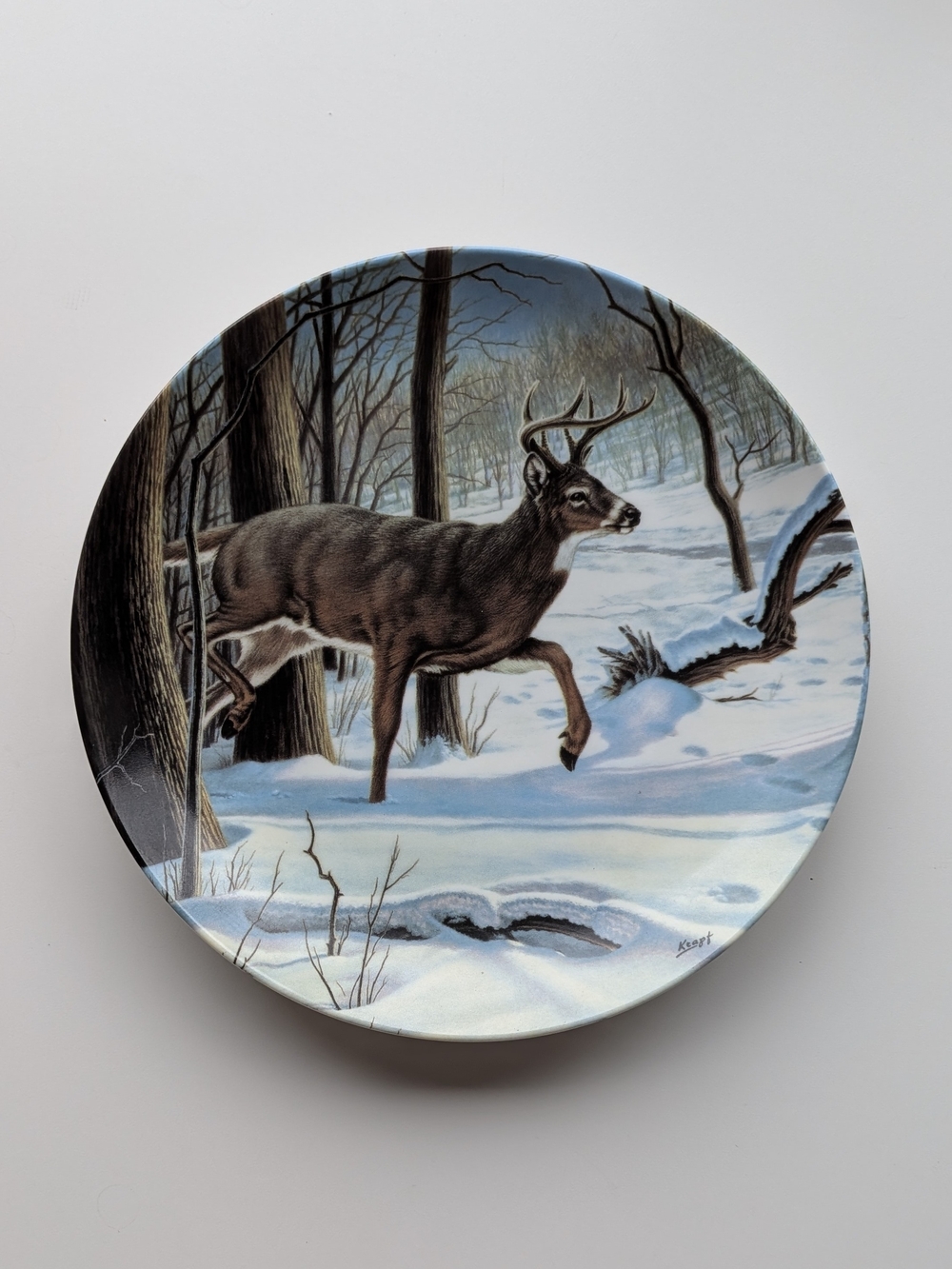 Vintage 1988 The White Tailed Deer, Wild & Free Canada's Big Game Plate
